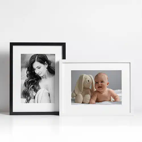 Porta-retratos personalizados 15x21 com fotos em preto e branco ProAlbuns