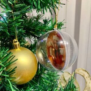 Bola Natalina de Acrílico com Foto