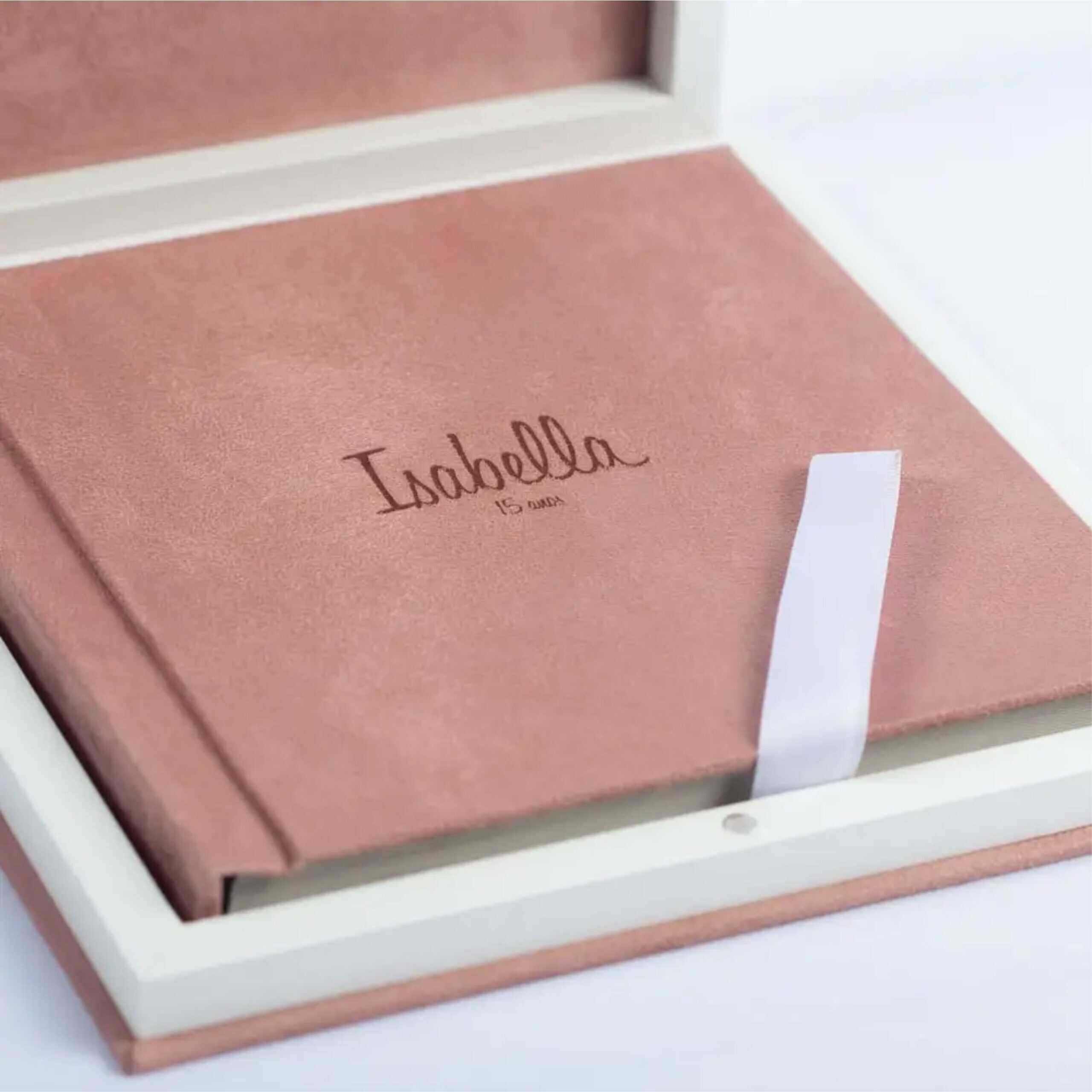 Caixa DUO para fotolivros premium revestida em material suede ProAlbuns