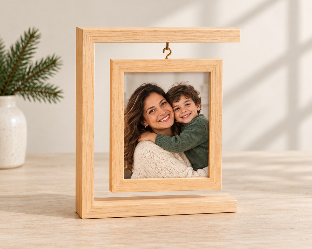 Porta-retrato Flutuante de Natal