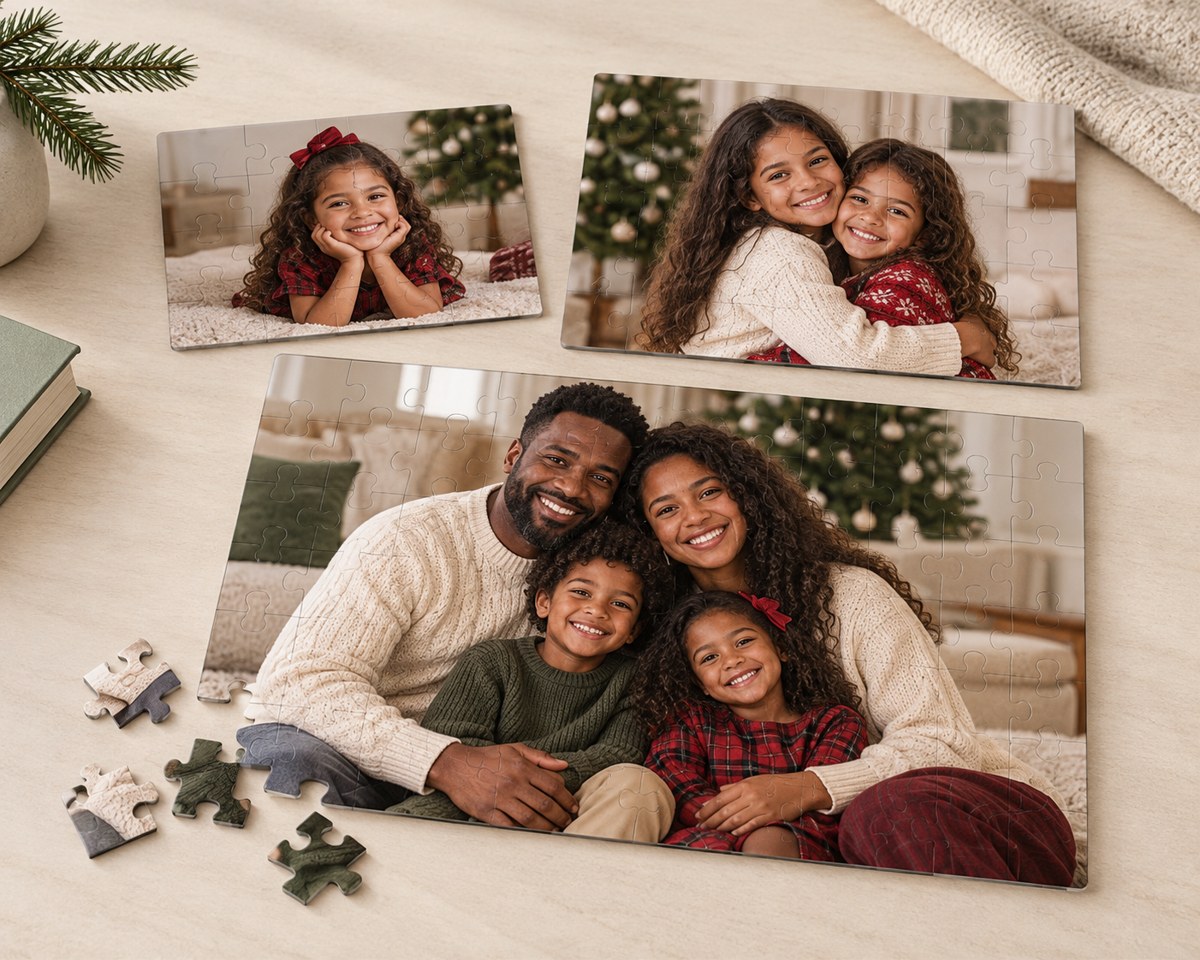 Quebra-cabeça em Acrílico de Natal